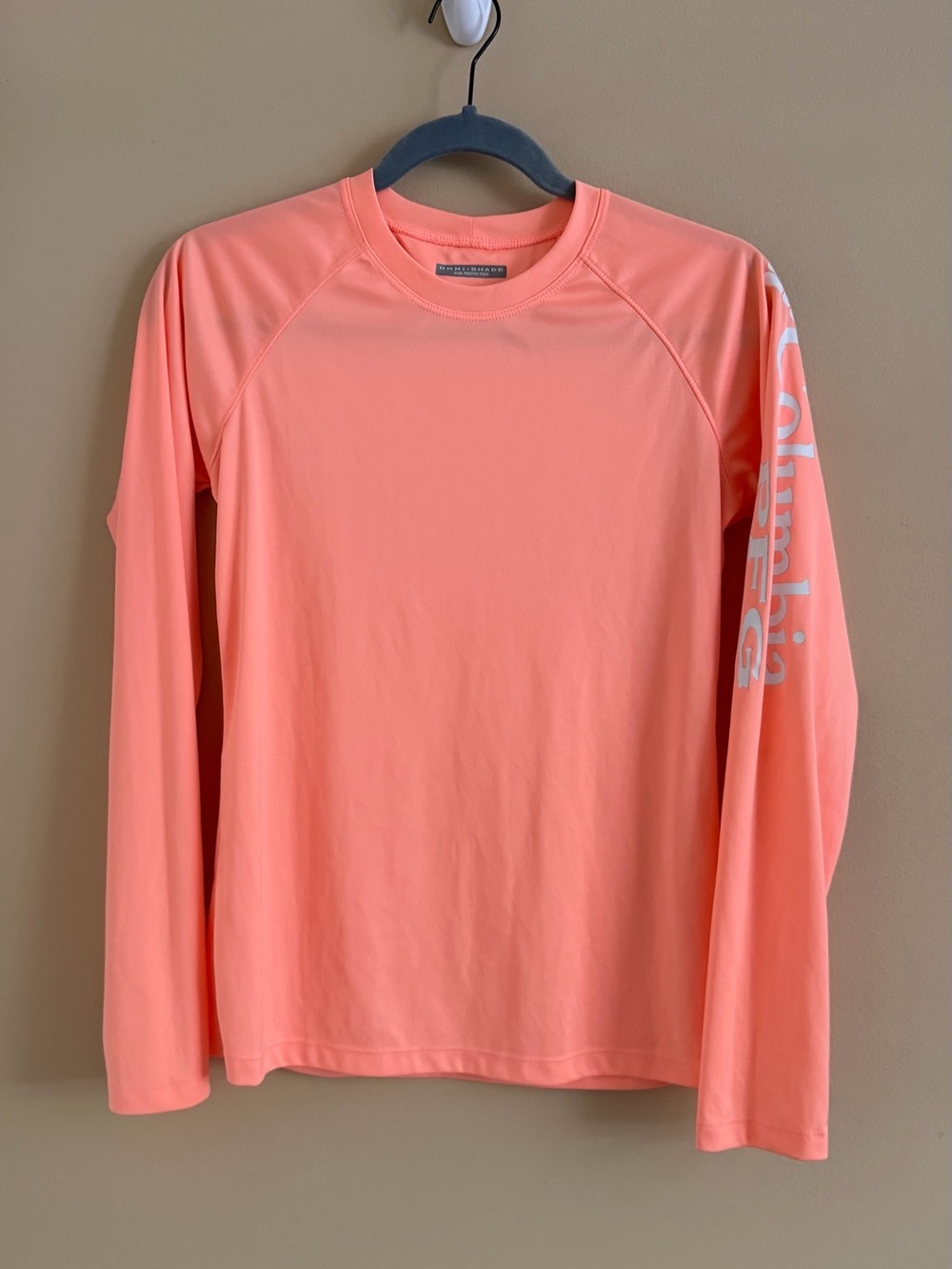 Columbia PFG Performance Long Sleeve Sun Shirt - Coral